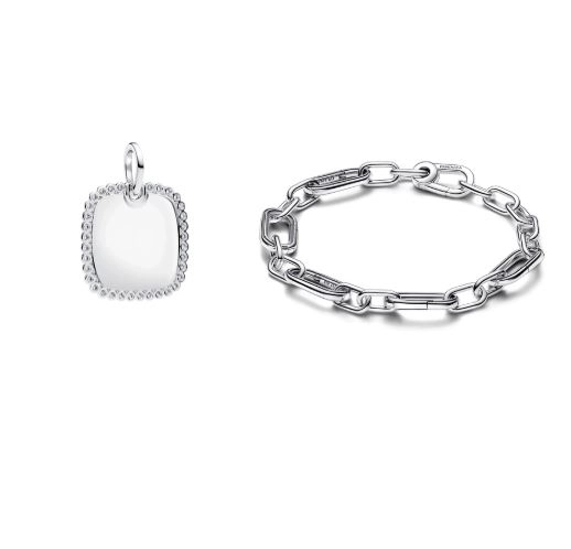 Pandora Moments Silver Bracelet and Charm Set