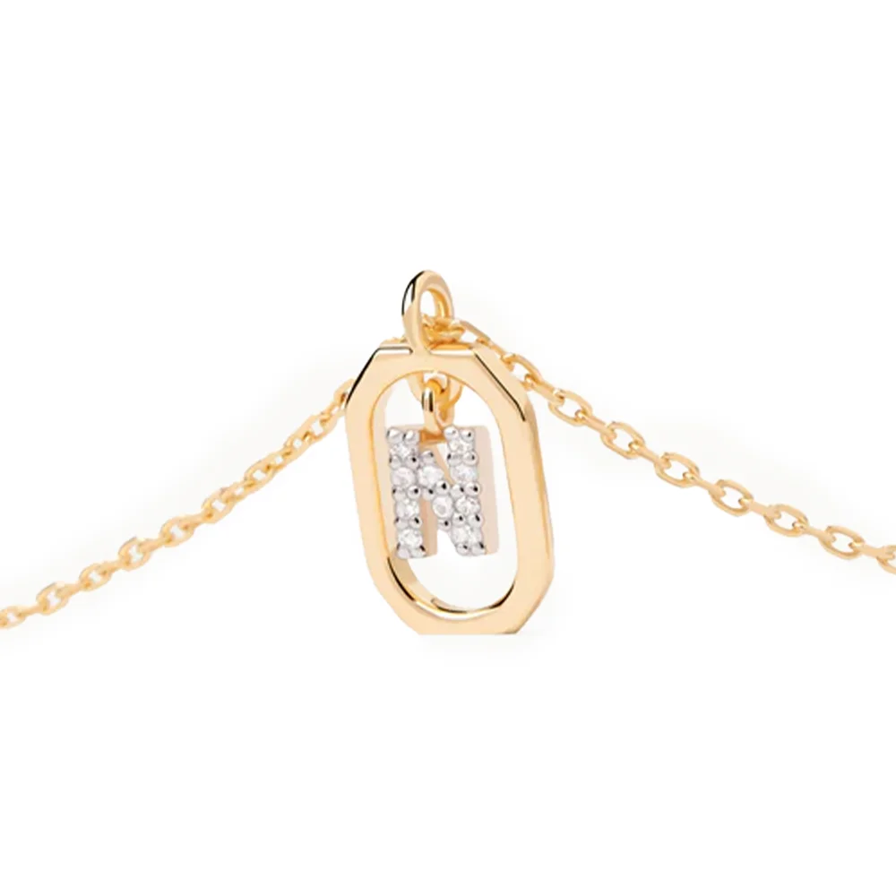 PDPAOLA 14K Gold Plated Silver Necklace/ CO01-525-U