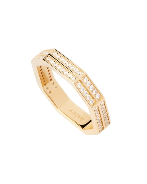 PDPAOLA 18K Gold Plated Silver Ring/ AN01-A06-18