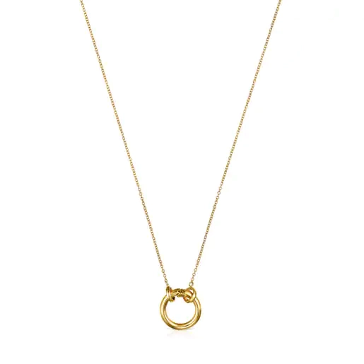 TOUS 18K Gold plated Silver Necklace/ 712342502
