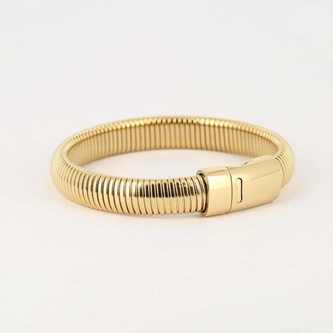 Zag Bijoux 24K Gold Plated Stainless Steel Surgical Bracelet/ SBJ15026-01UNI