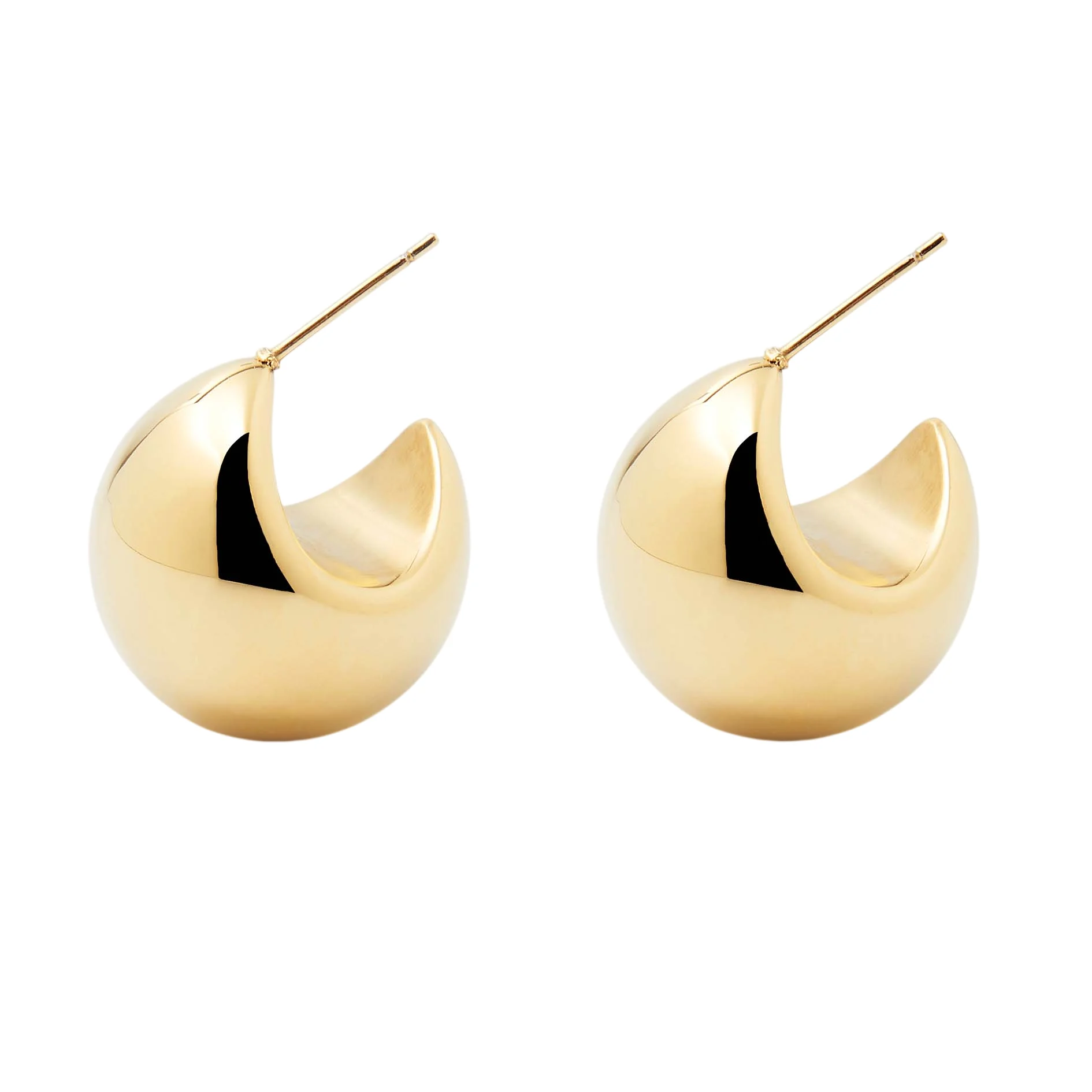 Zag Bijoux 24K Gold Plated Stainless Steel Surgical Earring/ SEL22080-01UNI