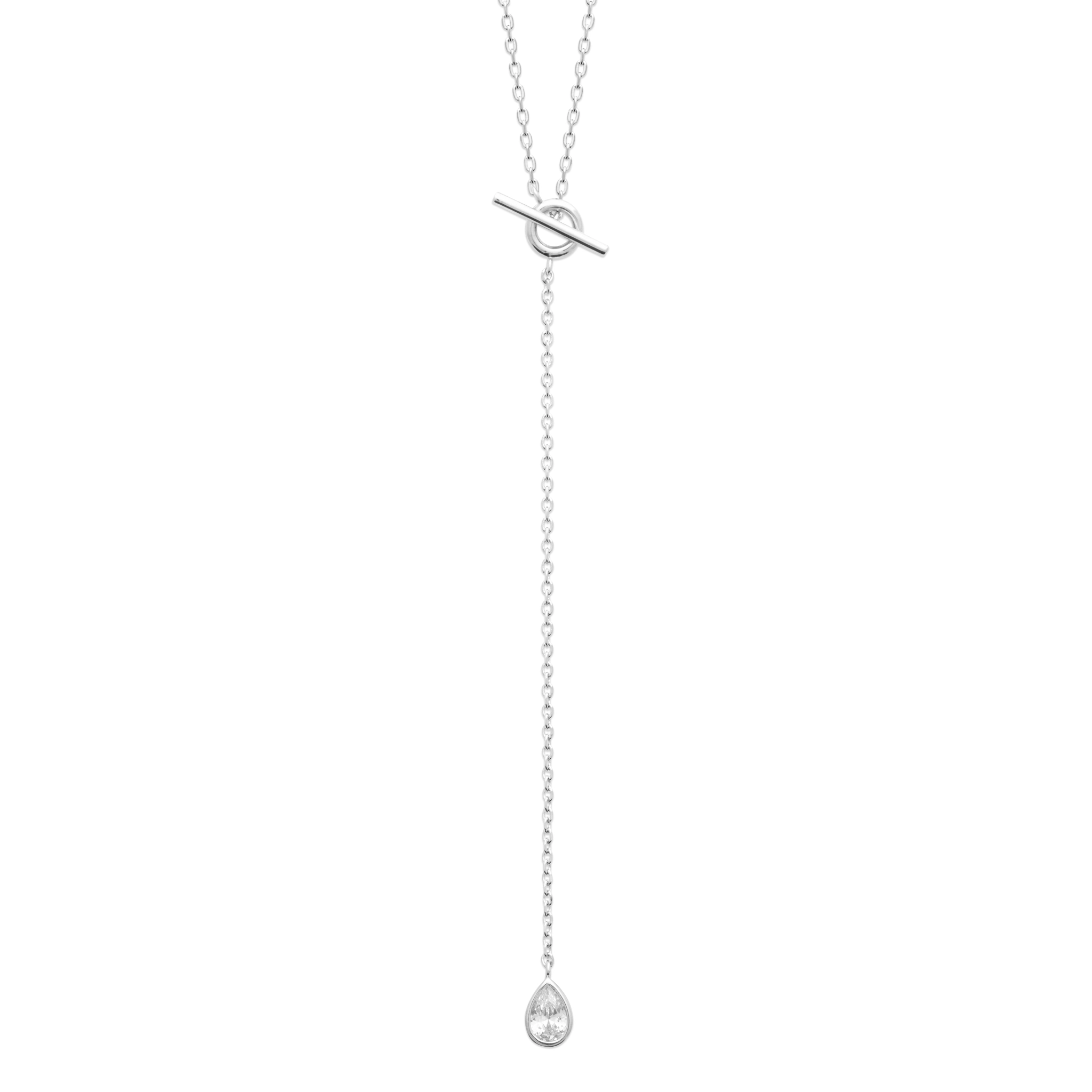 L'atelier Précieux Rhodium plated Necklace/87401245