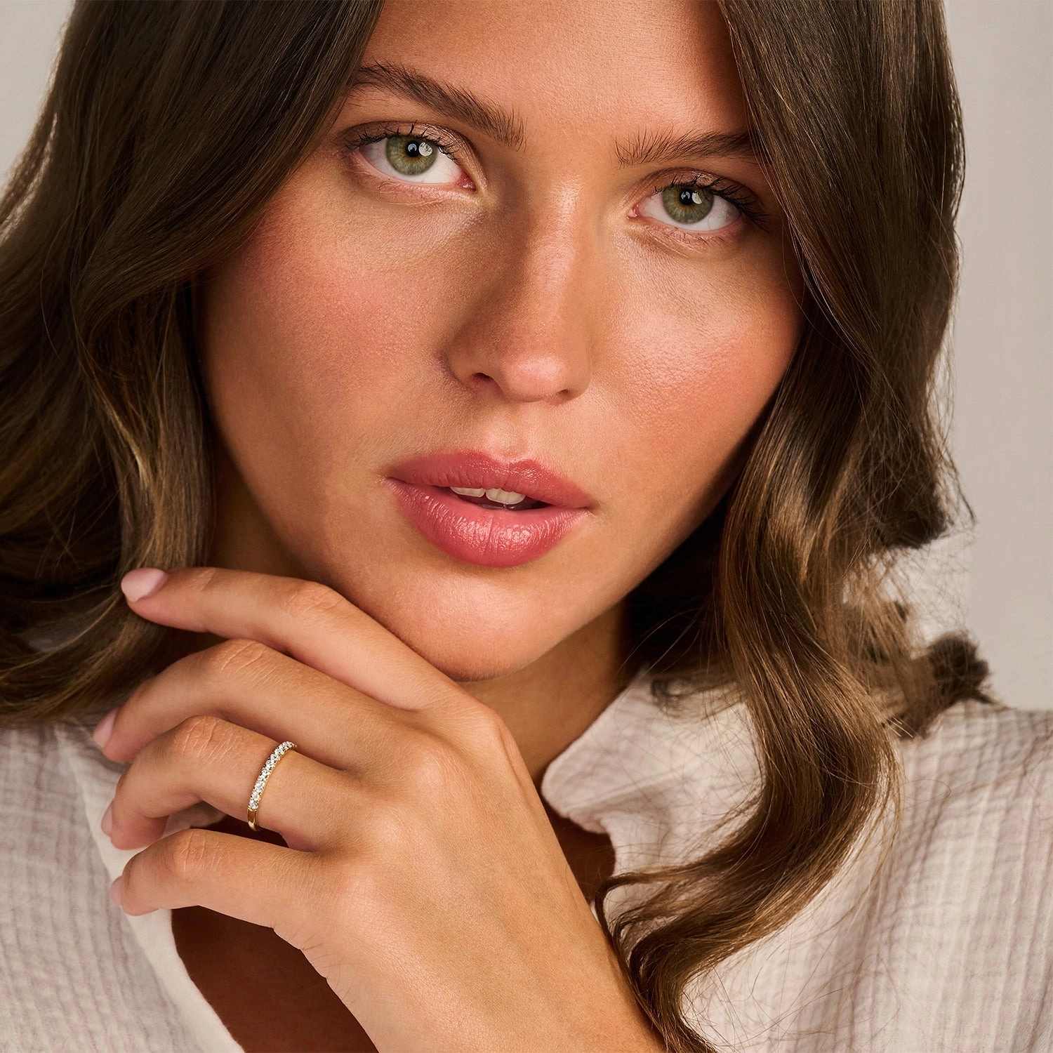 Blush Кольцо с lab-бриллиантами из 14K Золота / LG1013Y-52