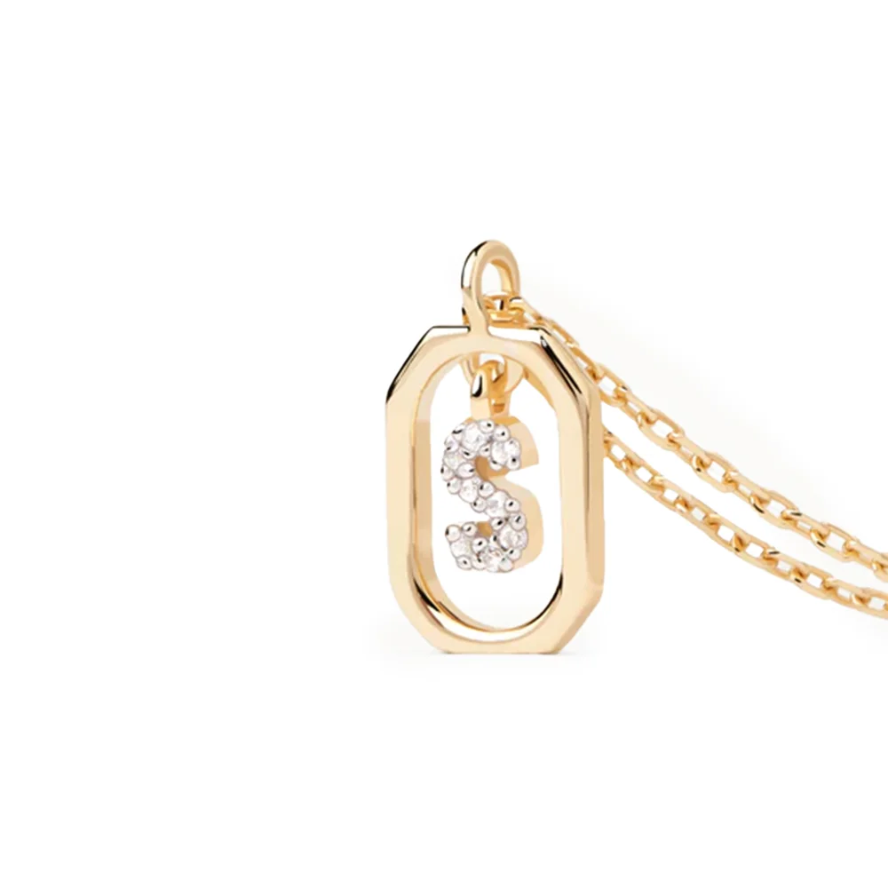 PDPAOLA 14K Gold Plated Silver Necklace/ CO01-530-U