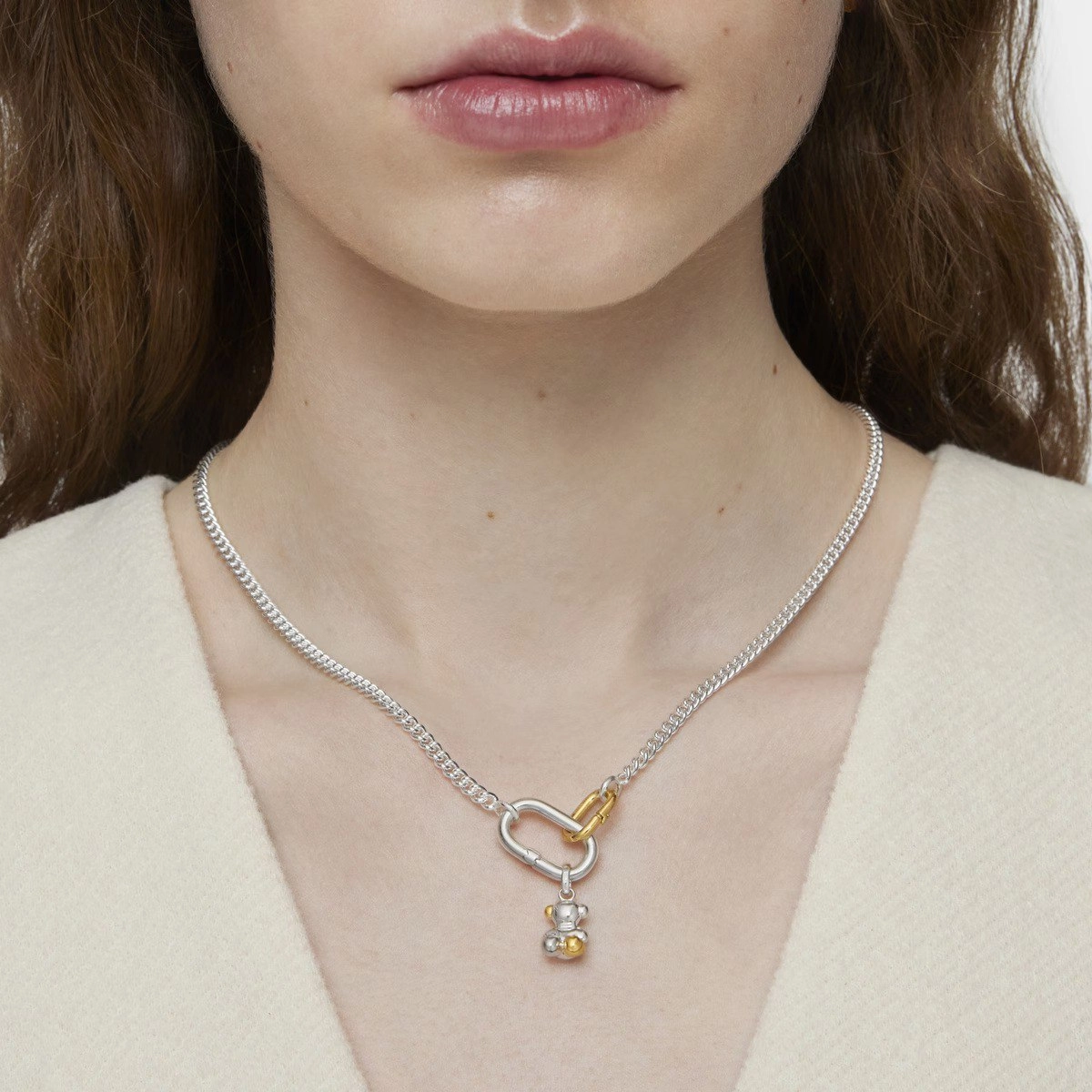 TOUS 18K Gold plated Silver Necklace/ 1004098700