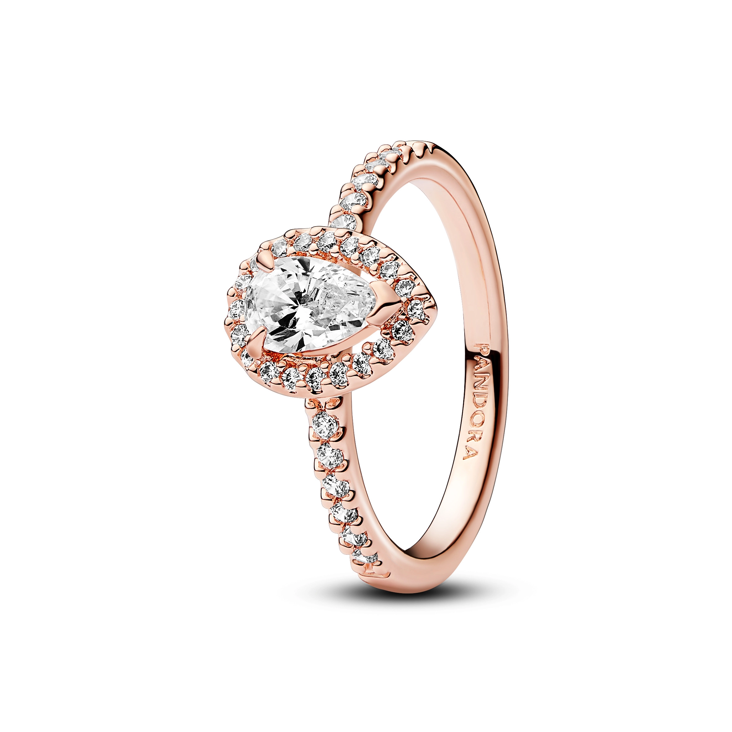 PANDORA Timeless серебряное кольцо с покрытием 14К розового золота/ 182835C01-52