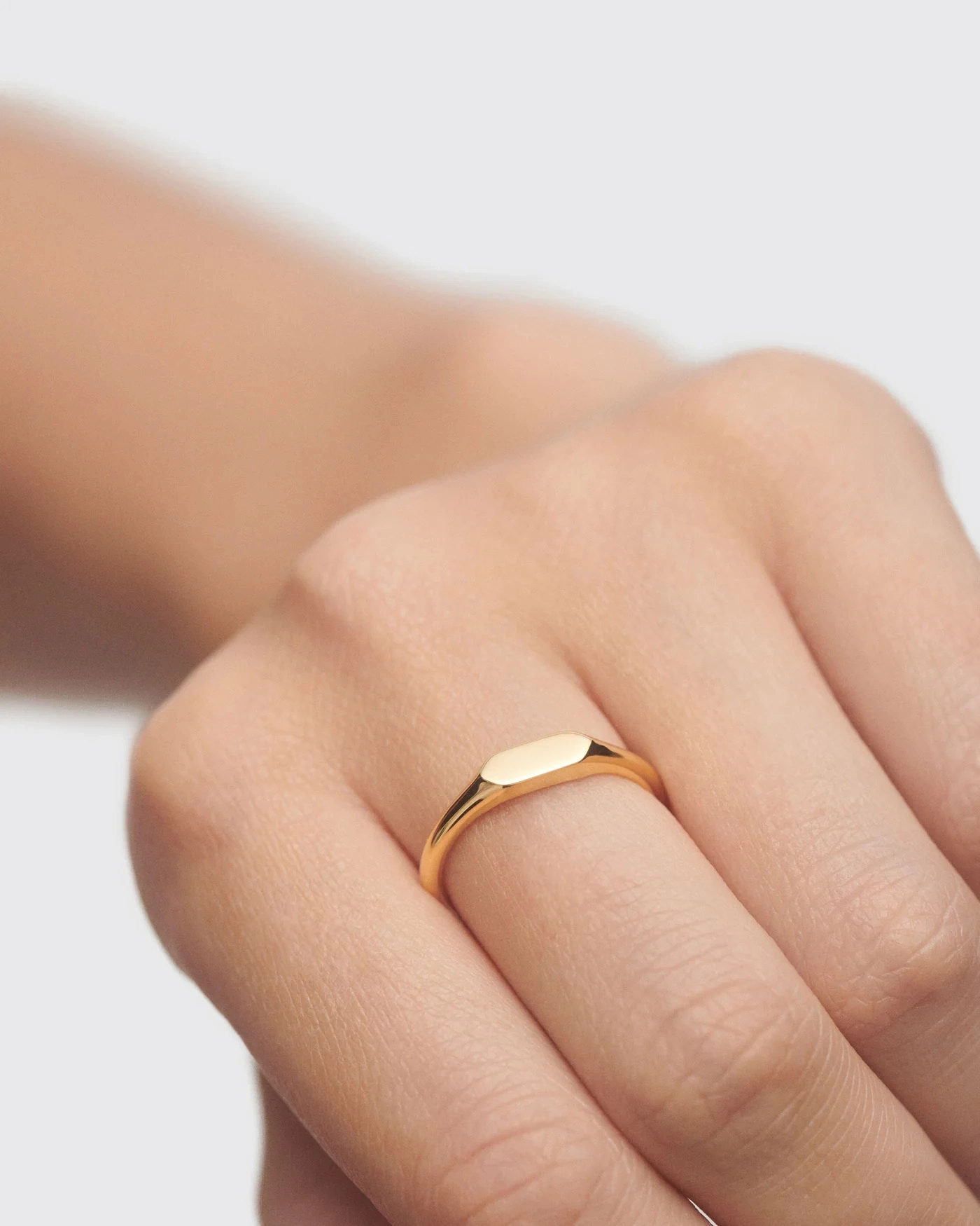 PDPAOLA 18K Gold Plated Silver Ring/ AN01-C47-12