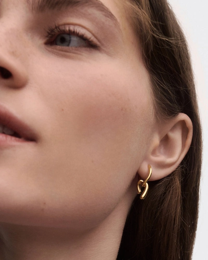 PDPAOLA 18K Gold Plated Silver Earring/ AR01-D28-U