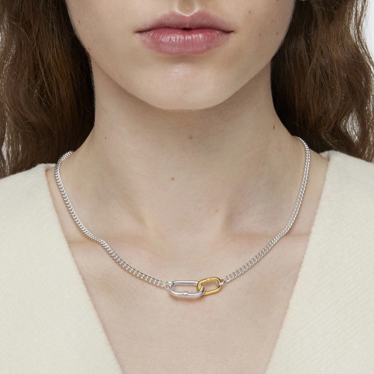 TOUS 18K Gold plated Silver Necklace/ 1004098700