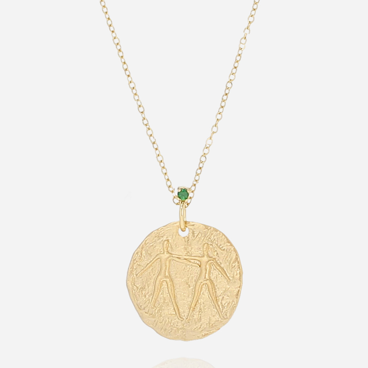 Zag Bijoux 24K Gold Plated Stainless Steel Surgical Necklace/ SNM21348-01GEM