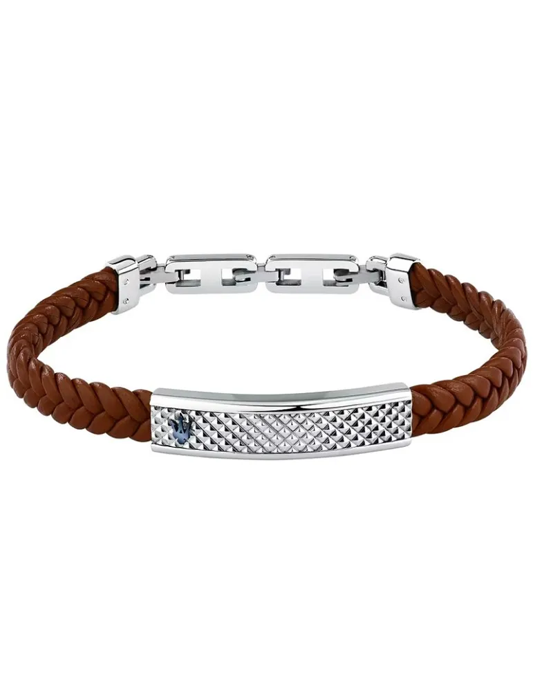 Maserati Leather Bracelet/ JM525AVE37