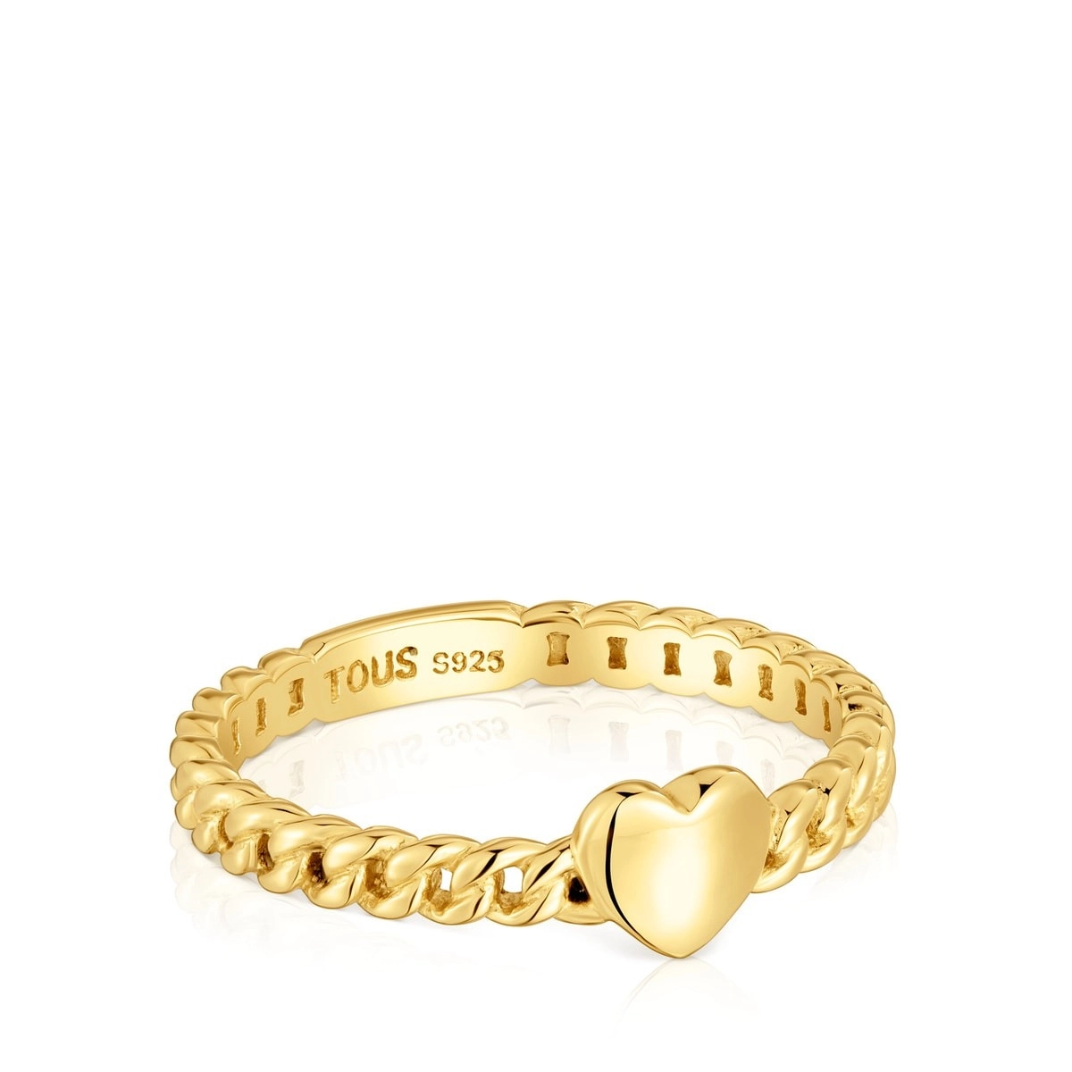 TOUS 18K Gold plated Silver Ring/ 1004106712