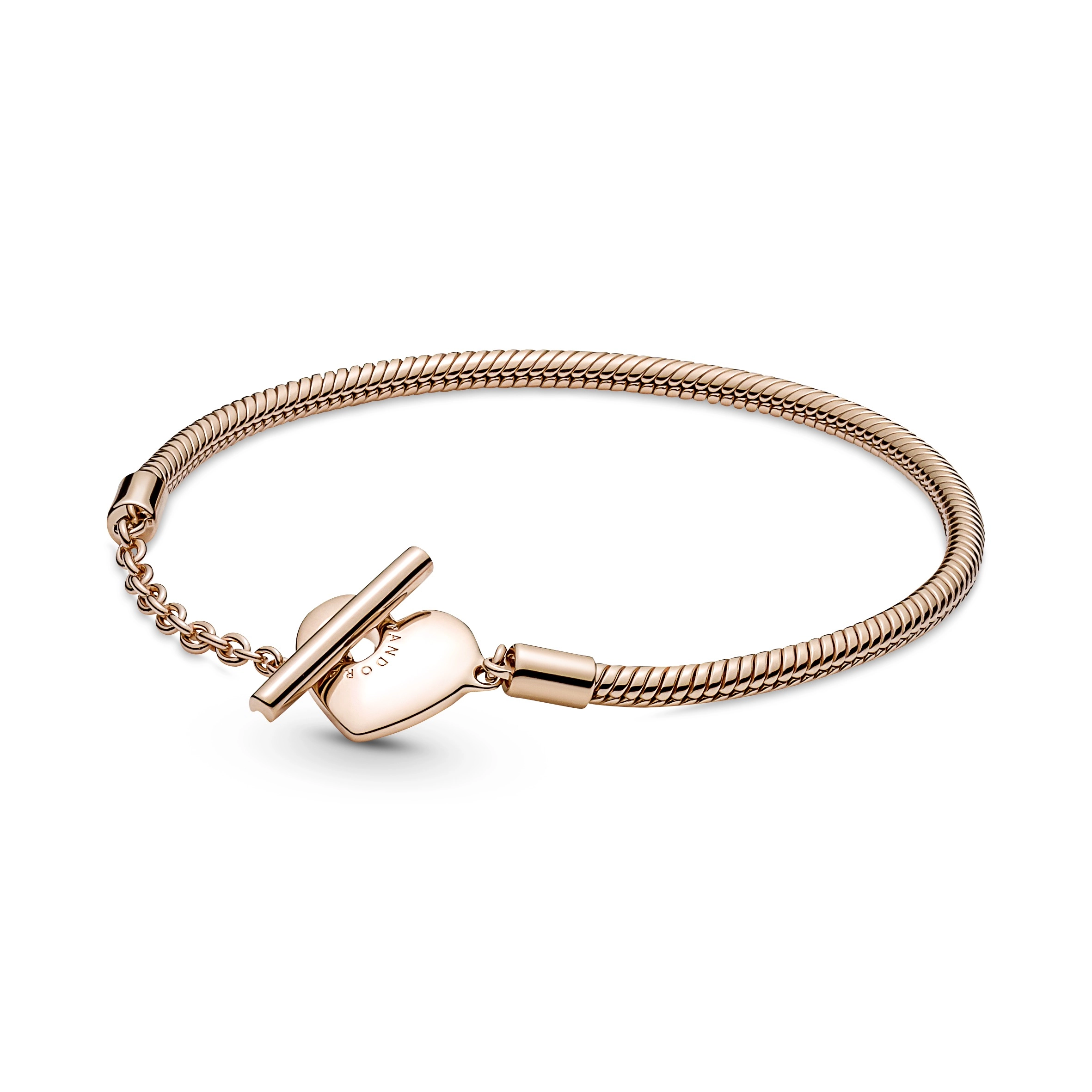 PANDORA Rose 14K Rose Gold Plated Silver Bracelet/ 589285C00-17