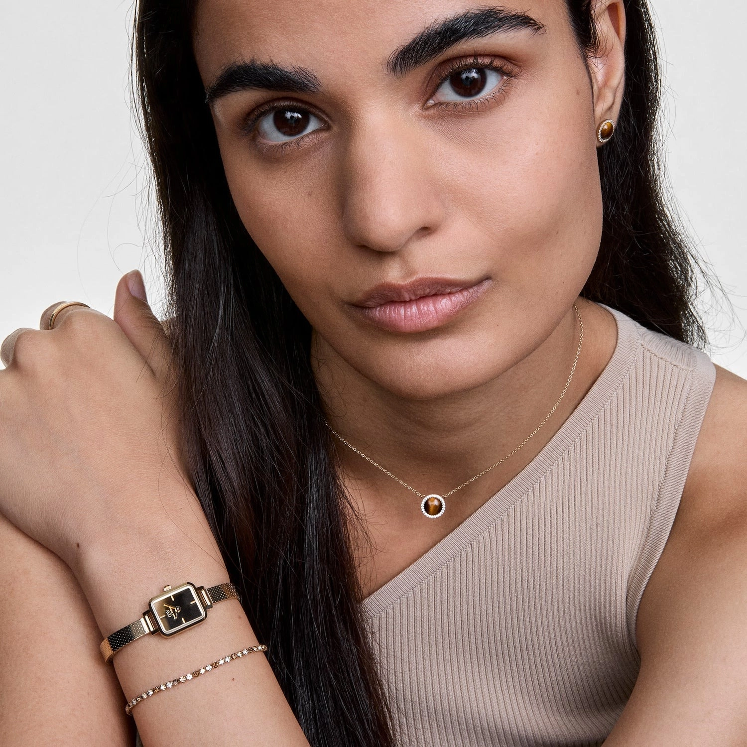 Daniel Wellington Gold PVD Necklace/DW00401445