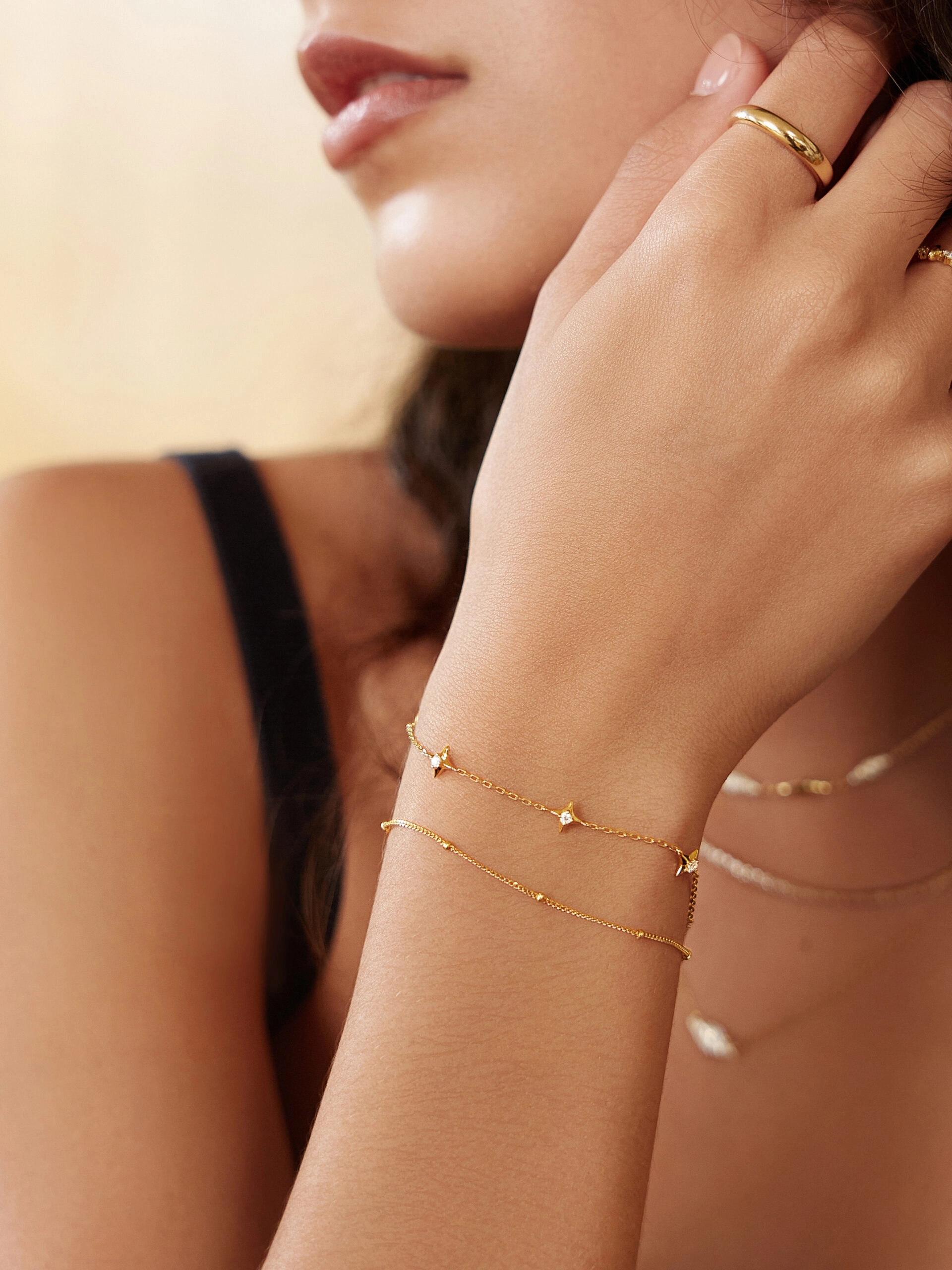 Ania Haie 14K Ոսկեպատ Արծաթյա Թևնոց/ B061-02G
