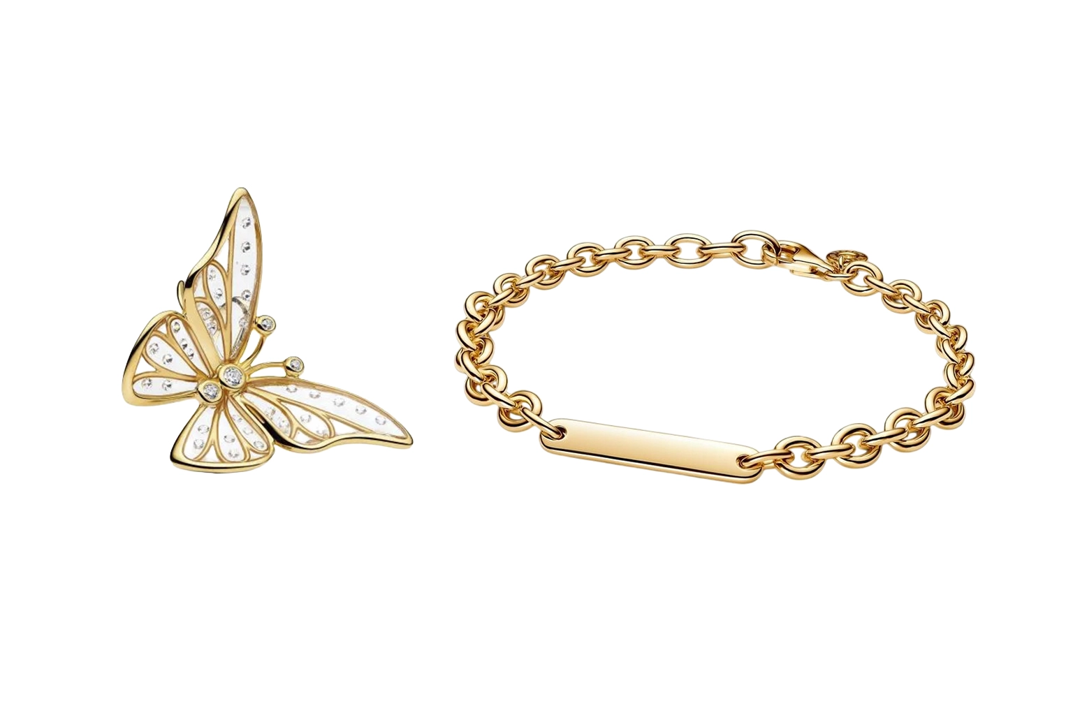 Pandora Moments 14K Gold Plated Set