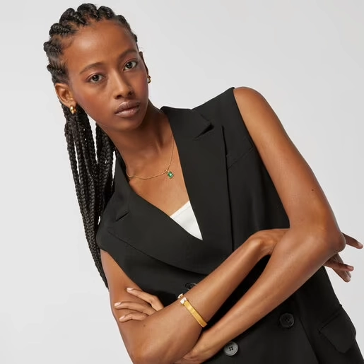 TOUS 18K Gold plated Silver Pendant/ 015434530