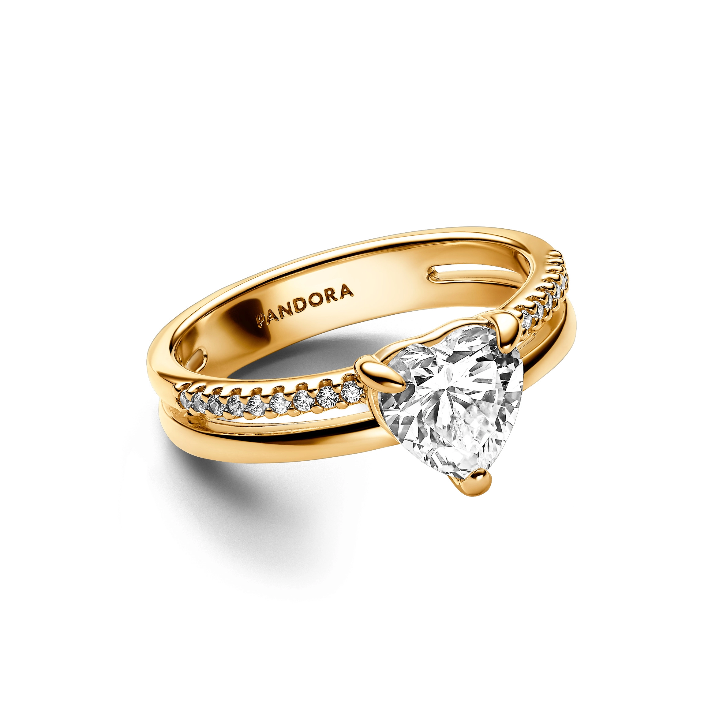 PANDORA Timeless 14K Ոսկեպատ Արծաթյա Մատանի/ 163100C01-56