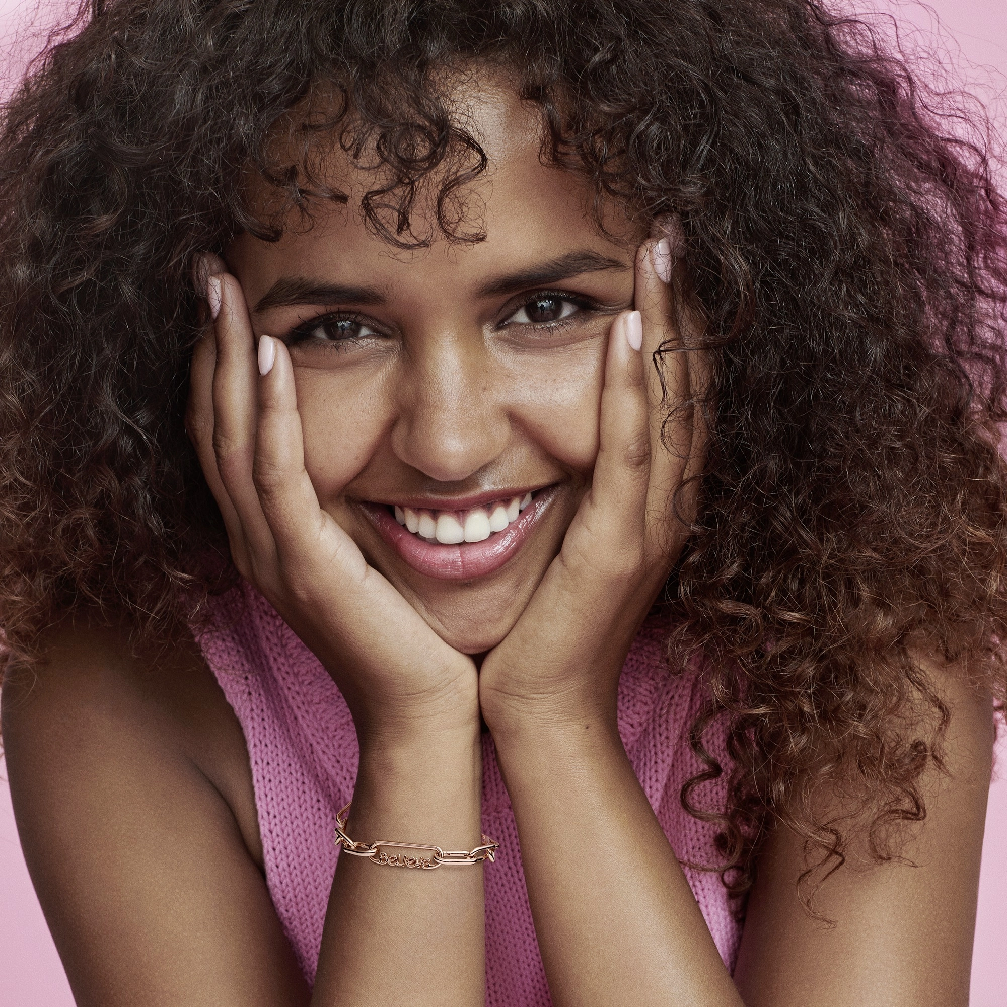 PANDORA Me 14K Վարդագույն ոսկու պատվածքով Արծաթյա Թևնոցի կապօղակ/ 789667C00