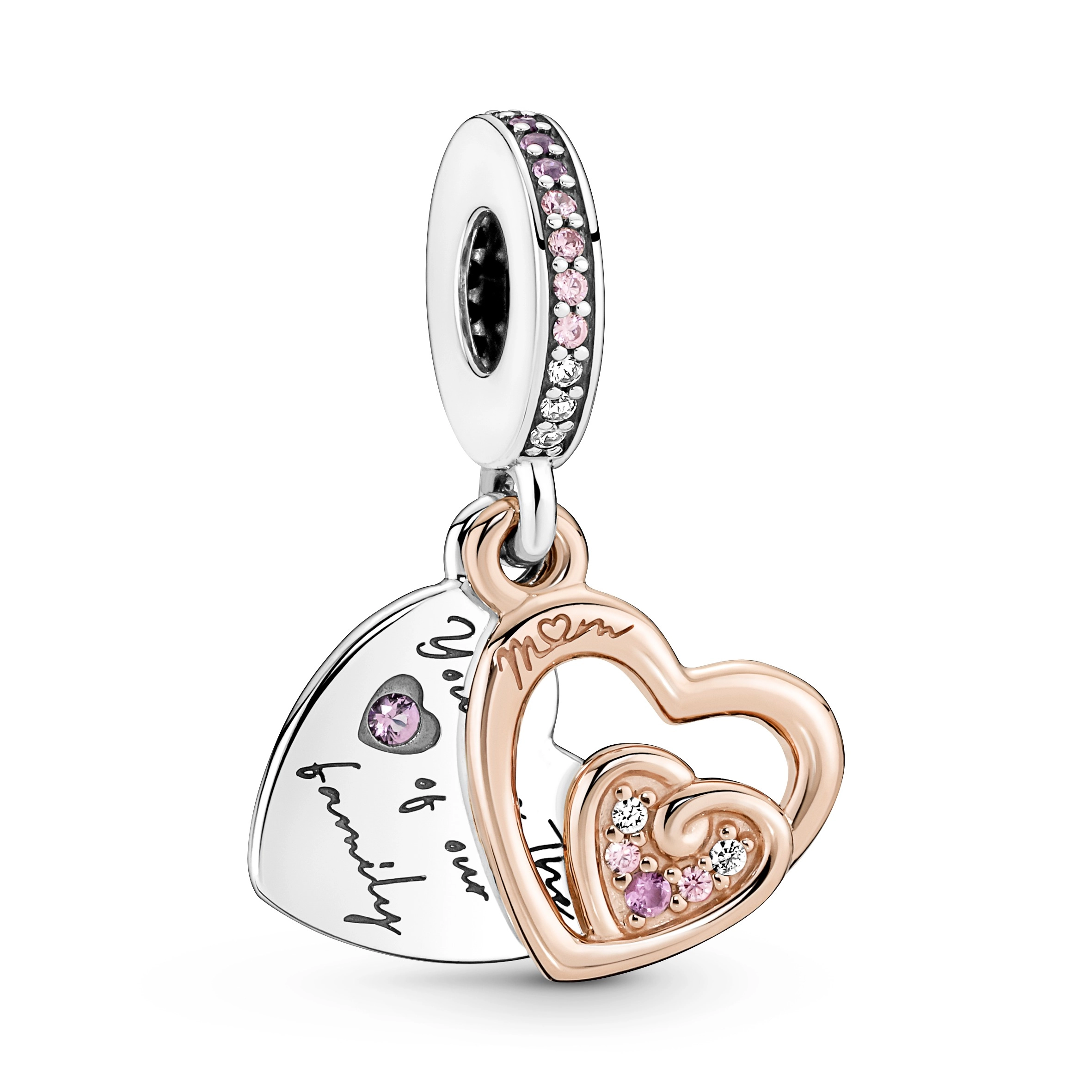 PANDORA Moments 14K Rose Gold Plated Silver Charm/ 781020C01