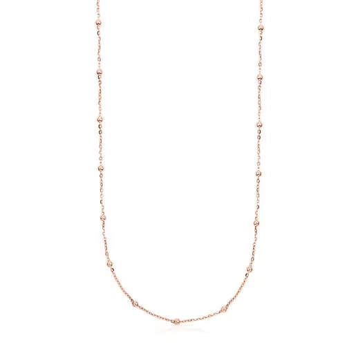 TOUS 18K Rose gold plated Silver Necklace/ 111902660