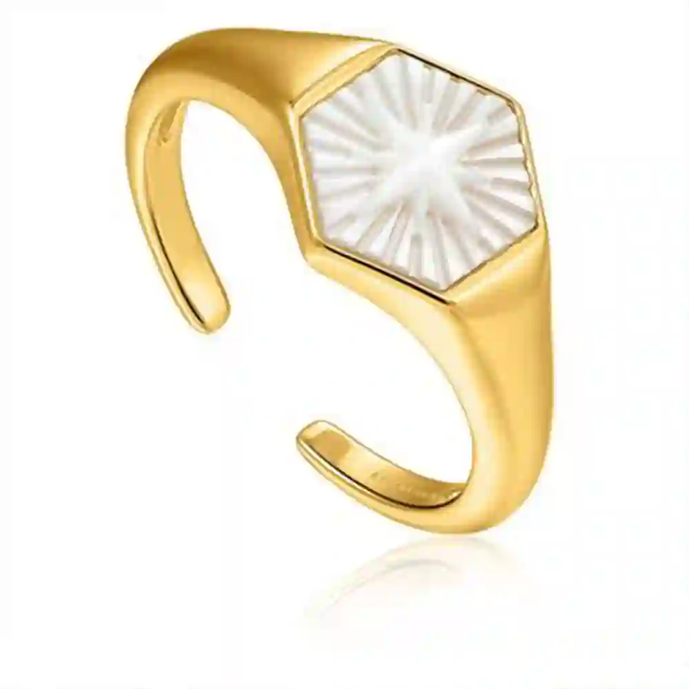 Ania Haie 14K Gold Plated Silver Ring/ R030-04G