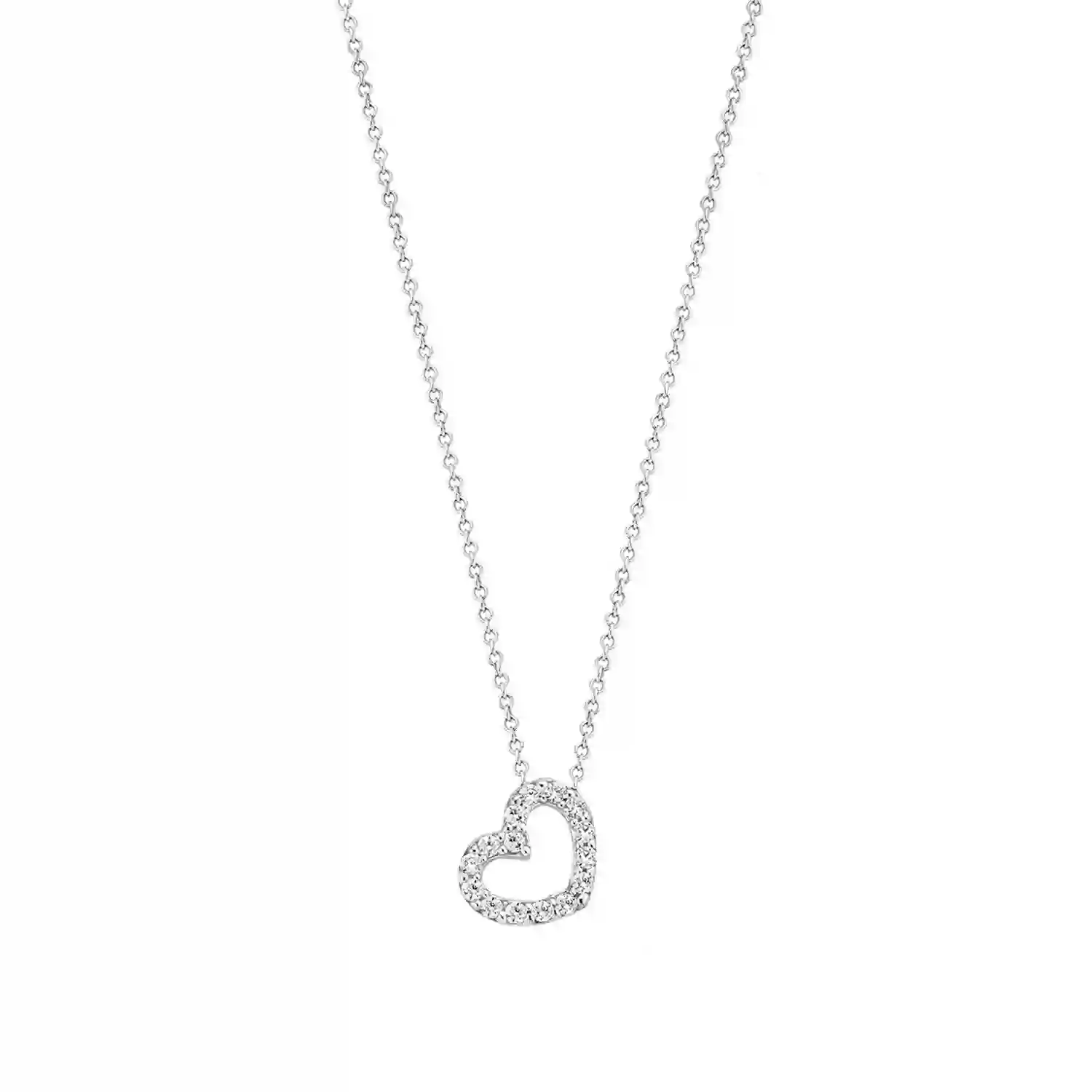Blush 14K White gold Necklace/ 3072WZI
