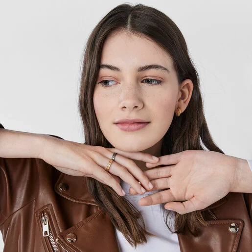 TOUS Արծաթյա Մատանի 18K Ոսկեպատ/211455511