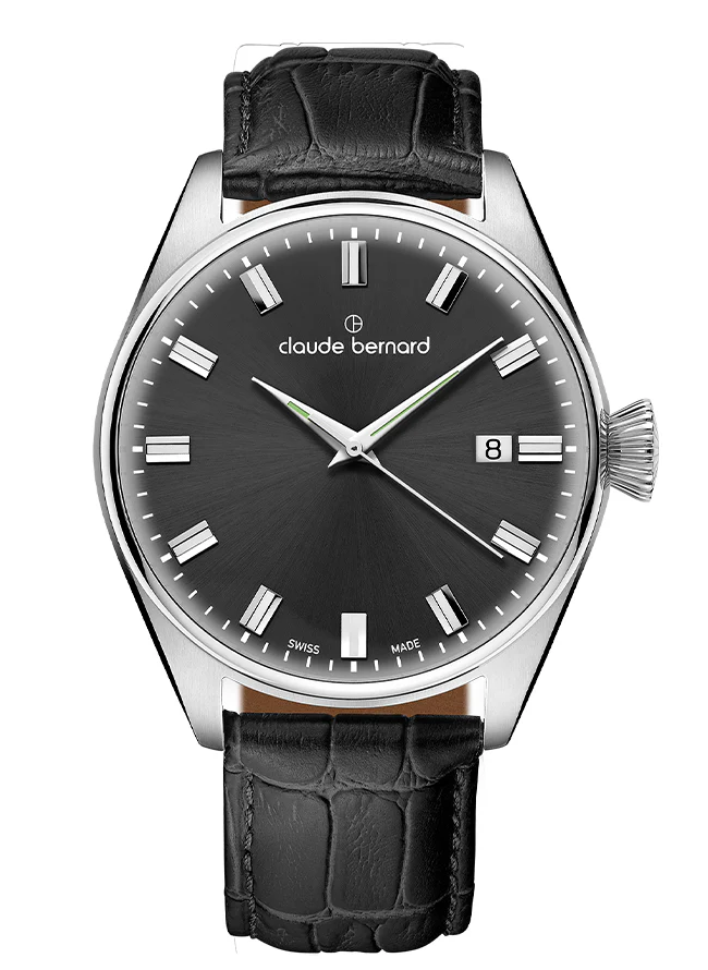 Claude Bernard Men's Wristwatch/ 70203 3C GRIN1 Switzerland