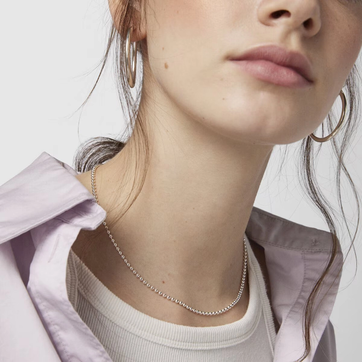 TOUS Silver Necklace/ 711901310