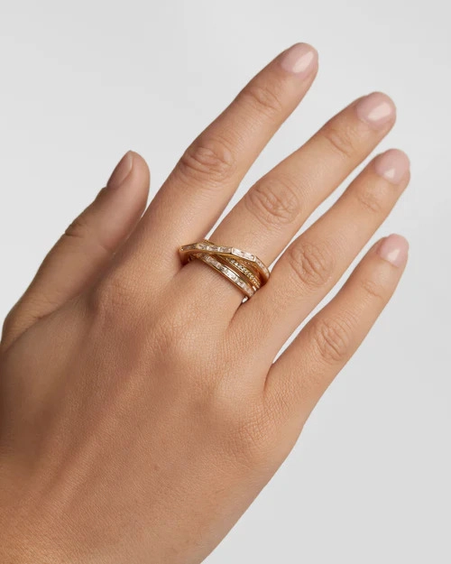 PDPAOLA 18K Gold Plated Silver Ring/ AN01-A09-16