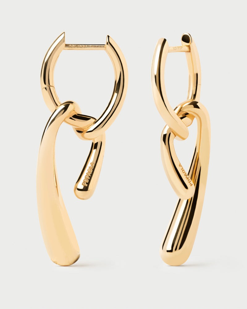 PDPAOLA 18K Gold Plated Silver Earring/ AR01-D27-U