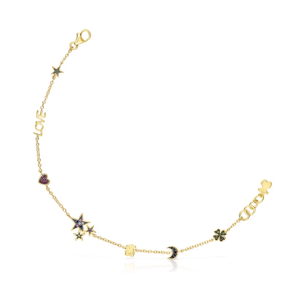 TOUS 18K Gold plated Silver Bracelet/ 018071500