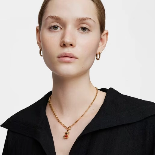 Кулон TOUS из серебра с 18K позолотой/211564600