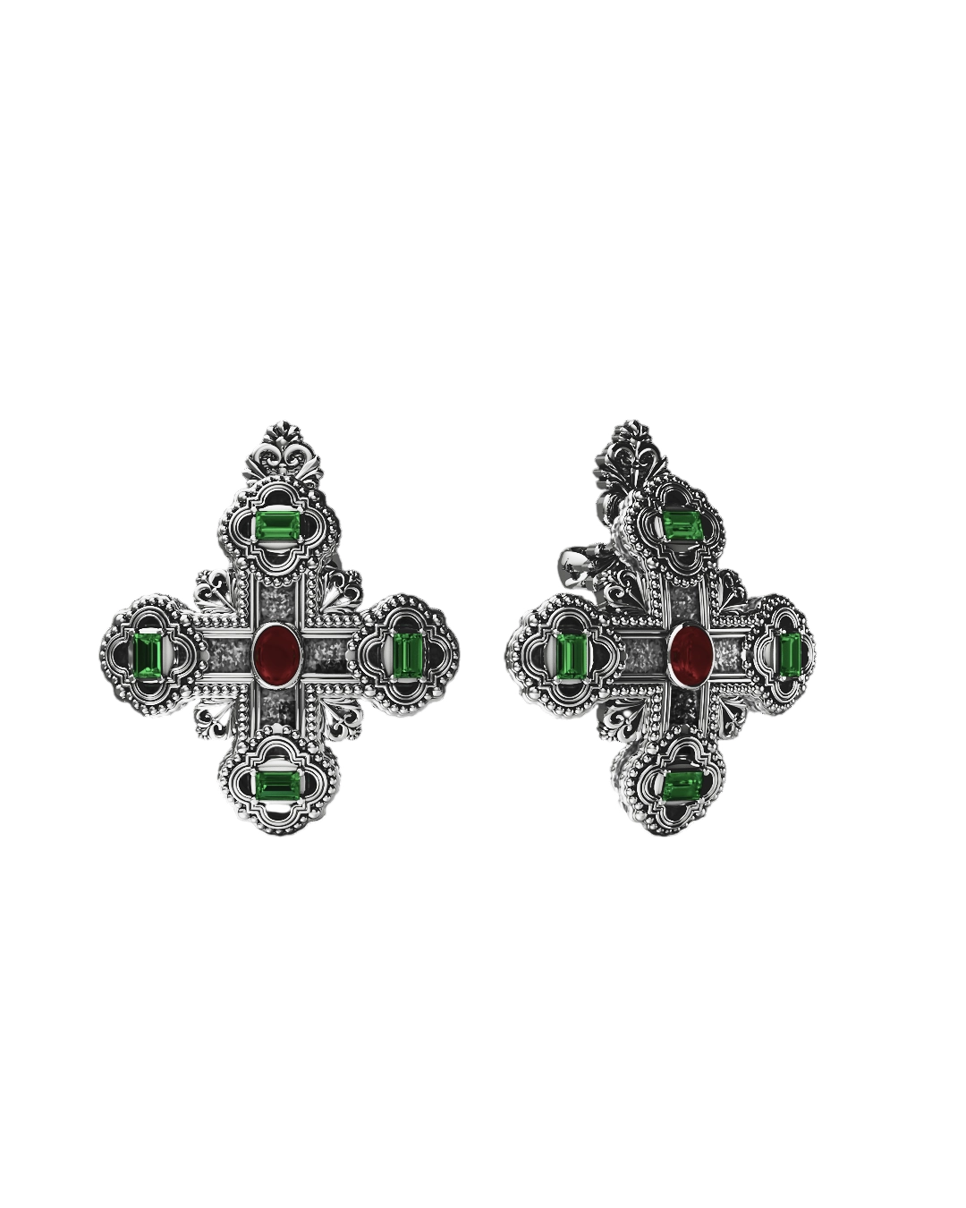 Silver Earring "Shurishkan" / CD0801
