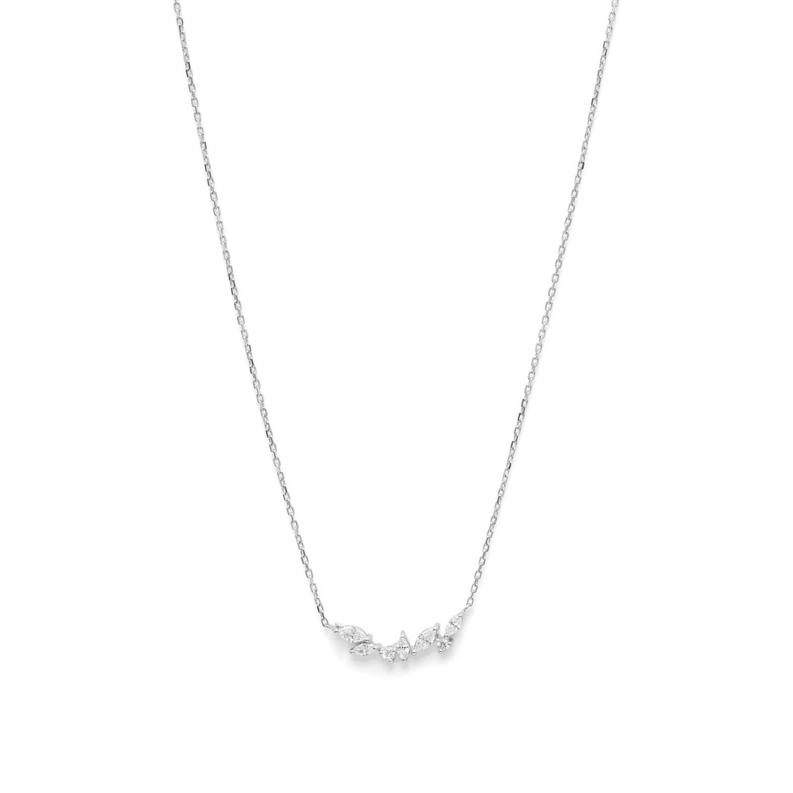 L'atelier Precieux Silver Necklace/ 87379645