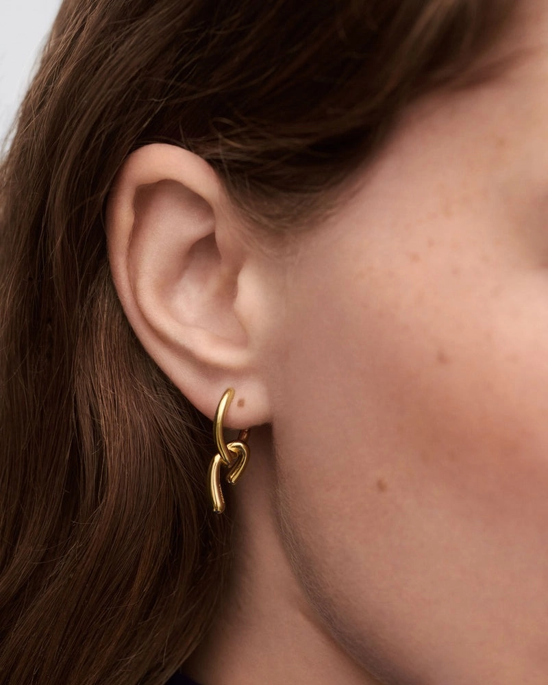 PDPAOLA 18K Gold Plated Silver Earring/ AR01-D28-U