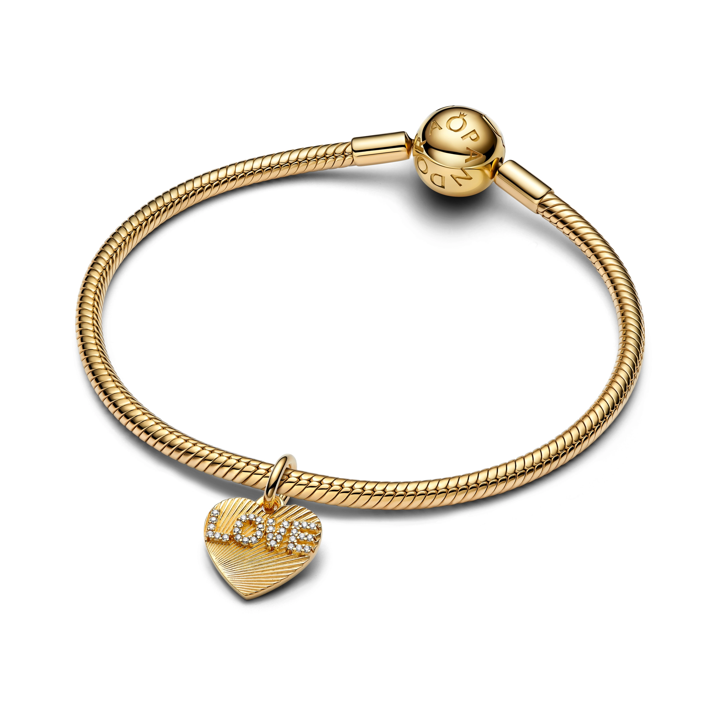 PANDORA Moments 14K Gold Plated Silver Charm/ 763604C01