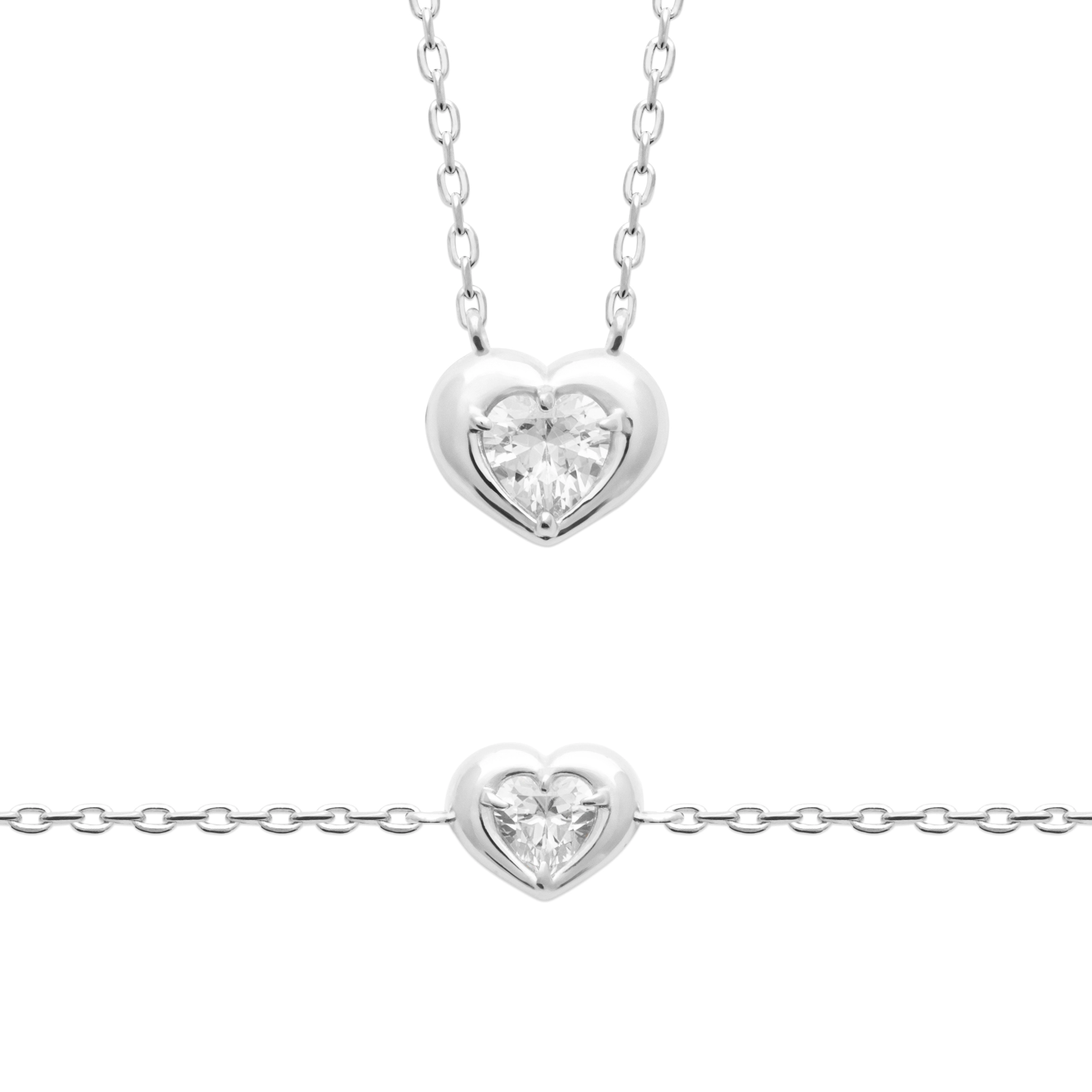 L'atelier Précieux Rhodium plated Necklace/87414418