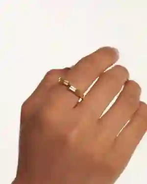 PDPAOLA 18K Gold Plated Silver Ring/ AN01-898-16