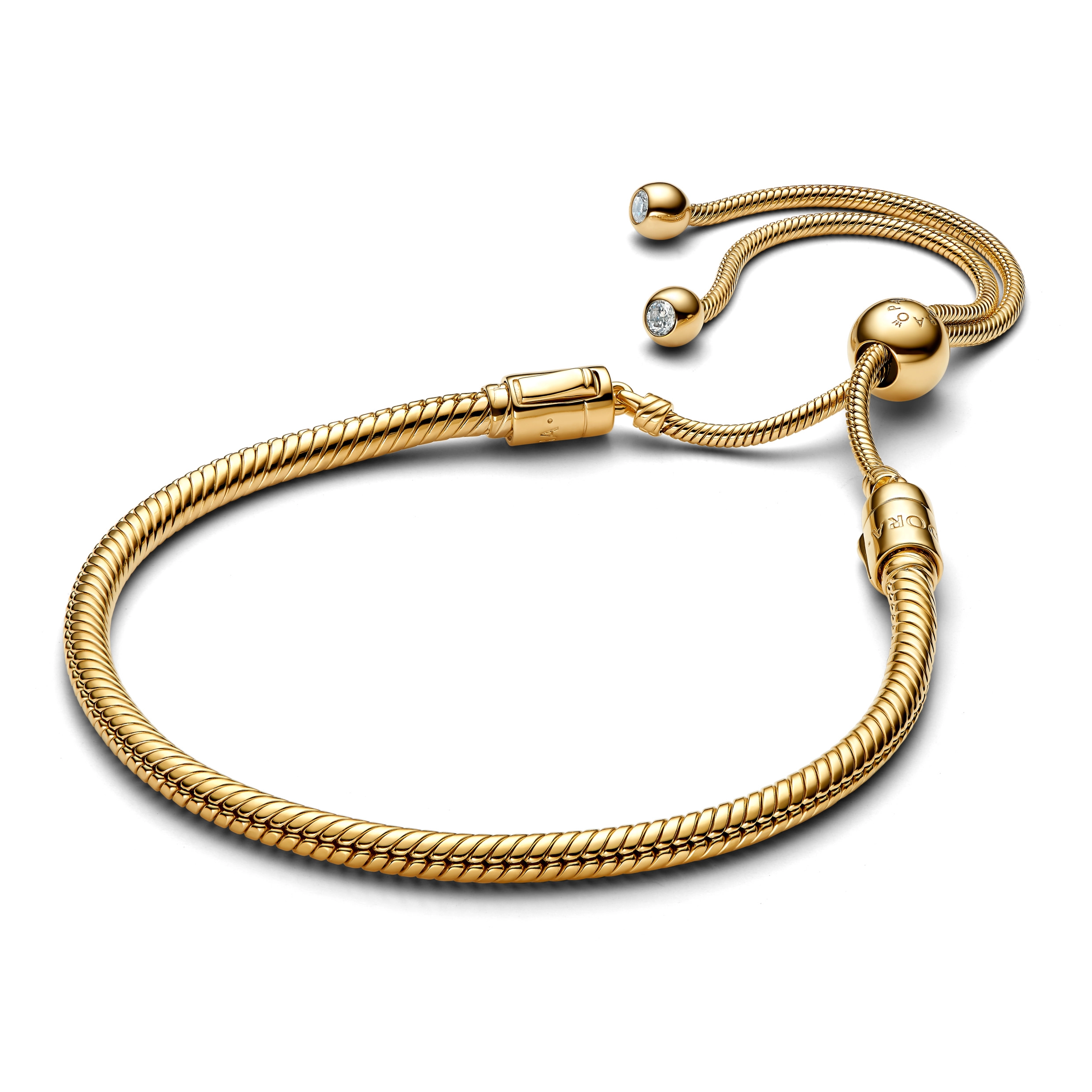PANDORA Moments 14K Gold Plated Silver Bracelet/ 563580C01-2
