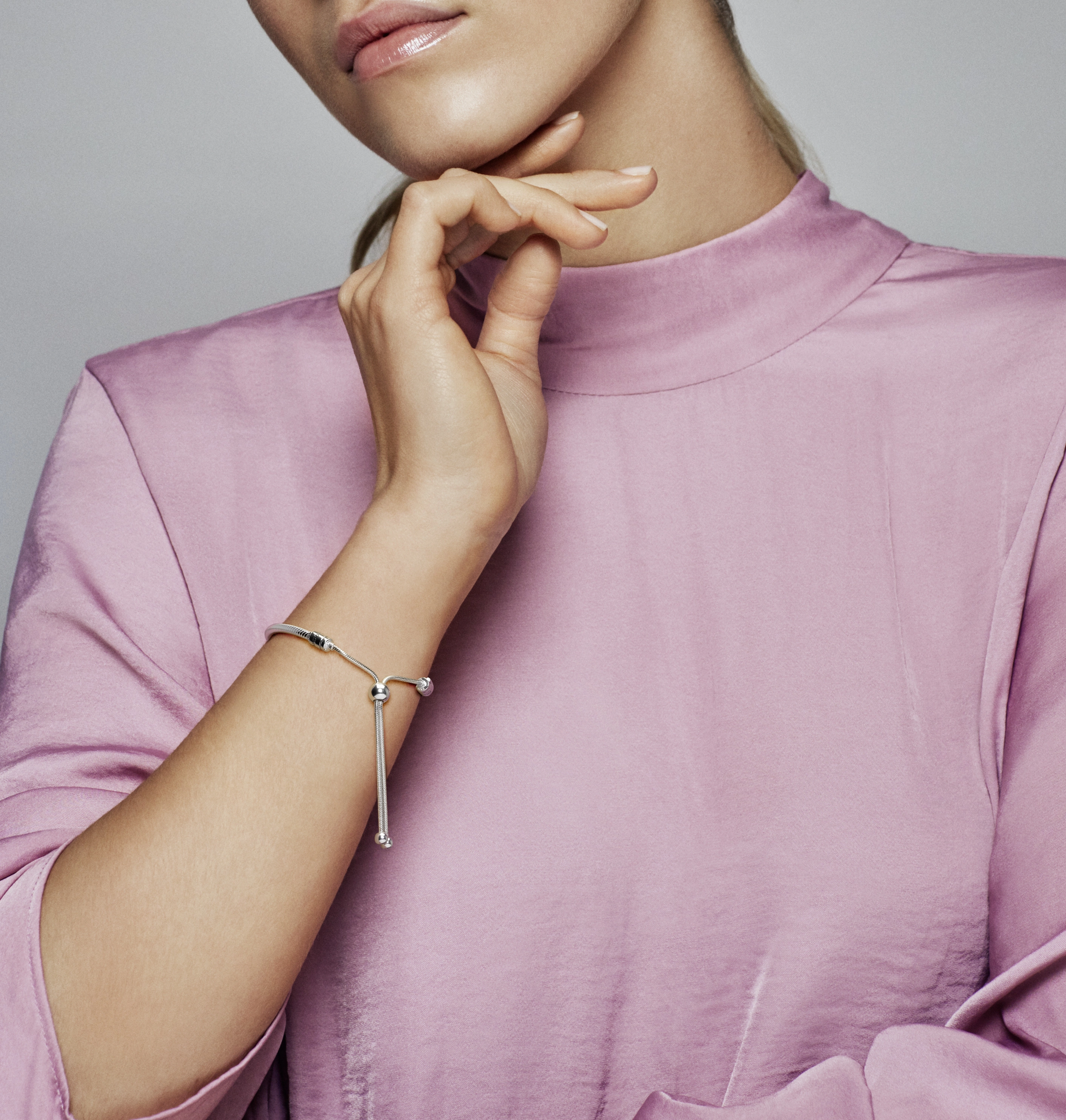 PANDORA Moments Silver Bracelet/ 597125CZ-2