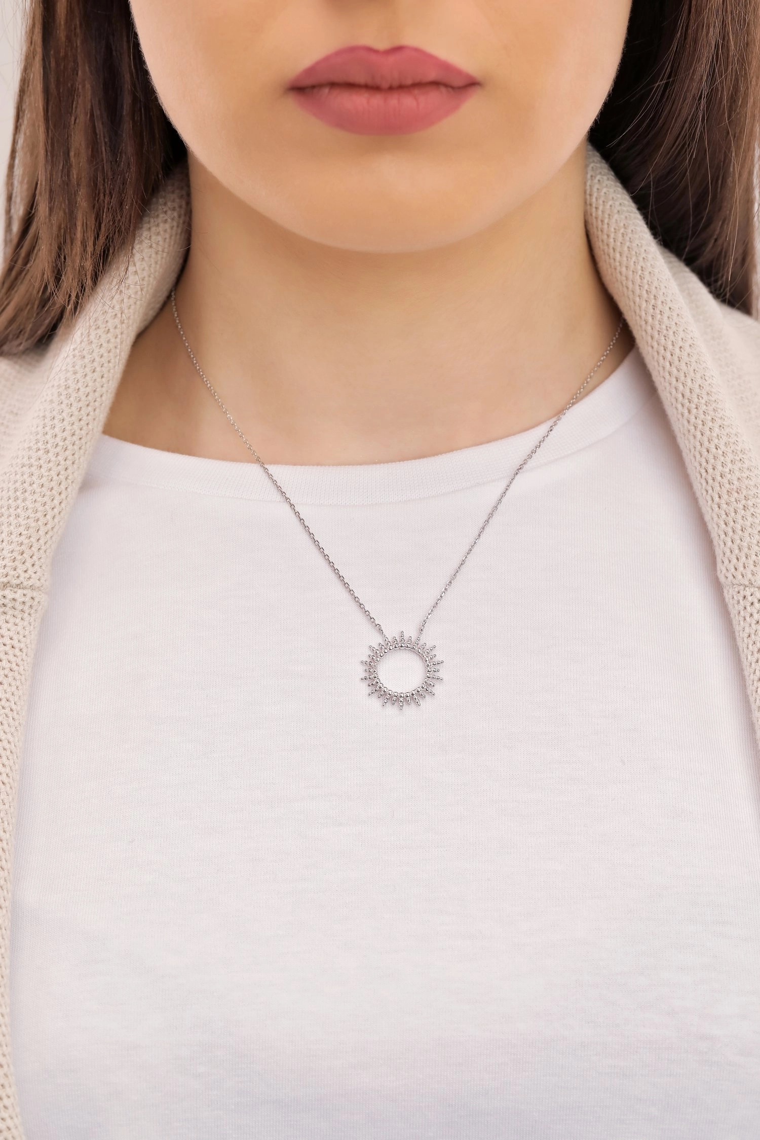 L'atelier Precieux Silver Necklace/ 72160245