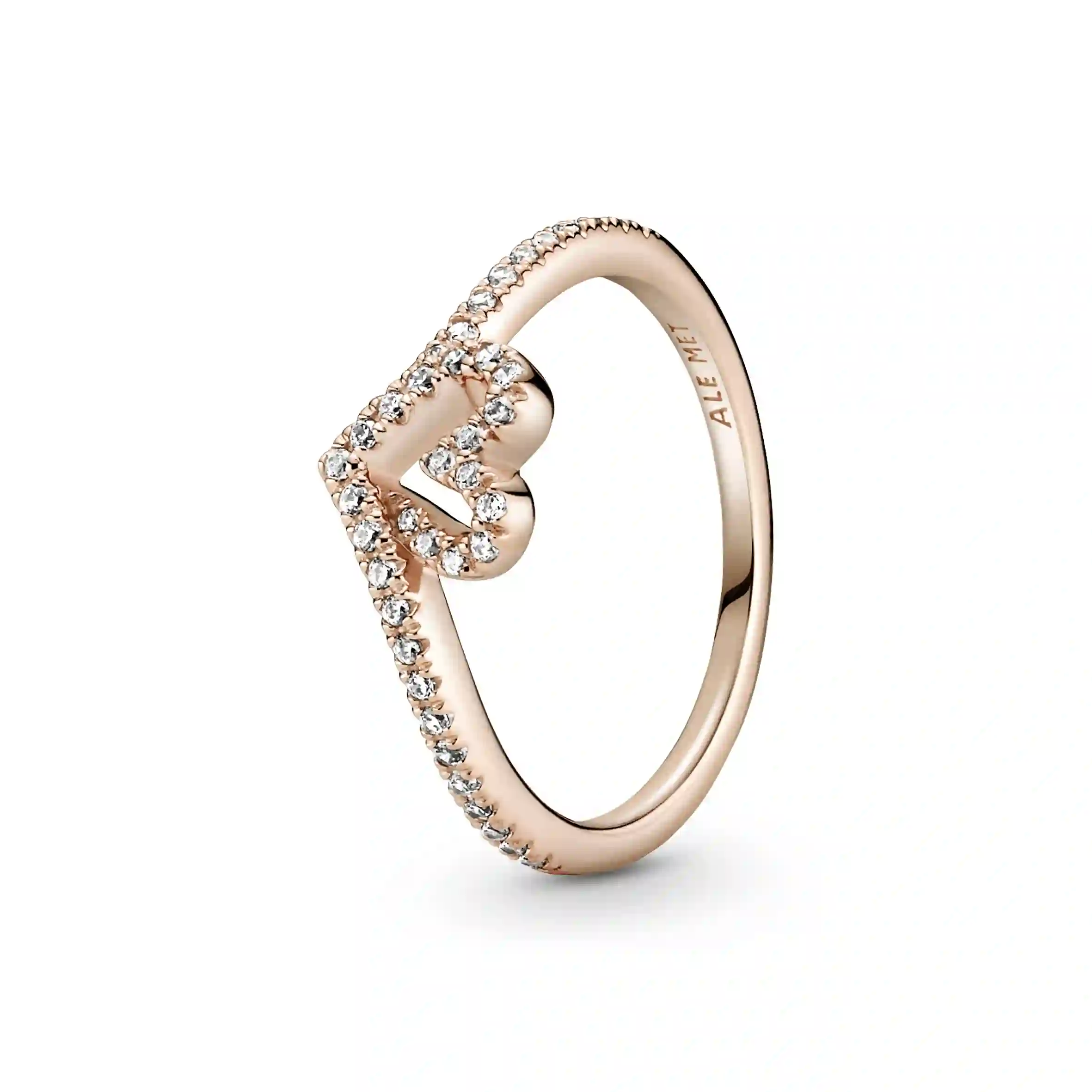 PANDORA Rose 14K Rose Gold Plated Silver Ring/ 189302C01-56