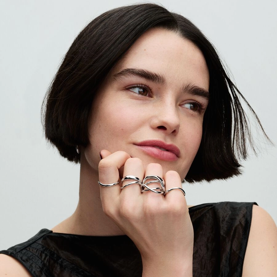 PANDORA Essence Silver Ring/ 193318C00-54