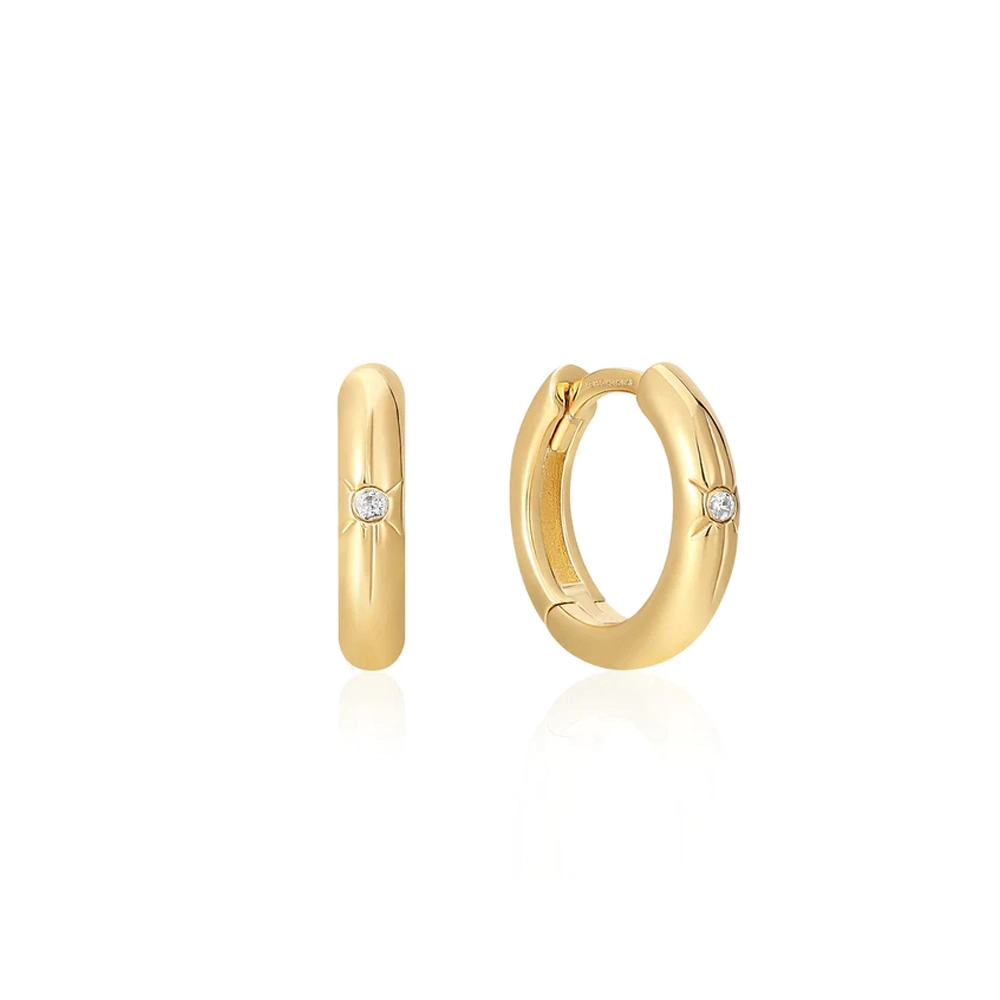Ania Haie 14K Ոսկեպատ Արծաթյա Ականջօղ/ E048-02G