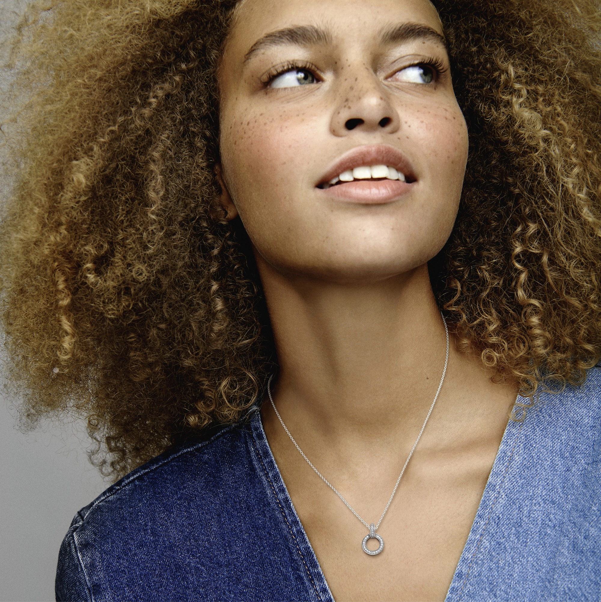 PANDORA Signature серебряное ожерелье/ 399487C01-45