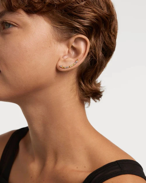 PDPAOLA 18K Gold Plated Silver Earring/ AR01-B99-U