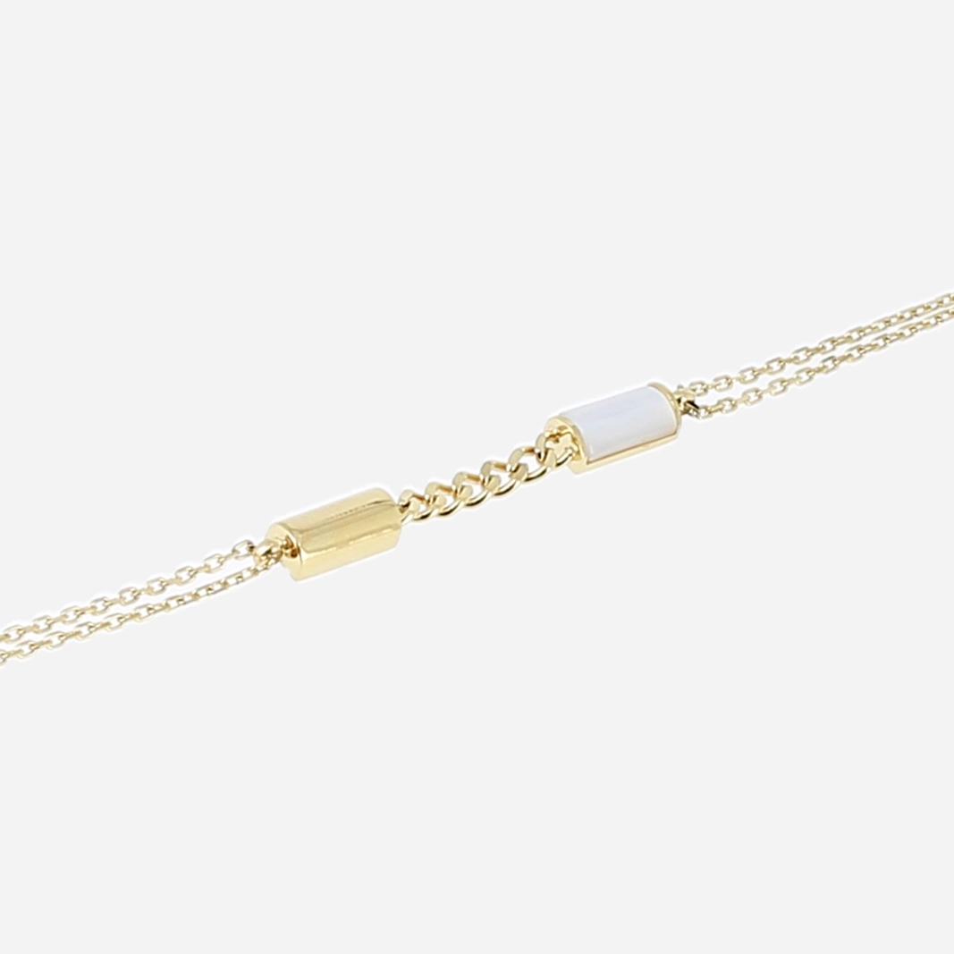 Zag Bijoux 24K Gold Plated Stainless Steel Surgical Bracelet/ SBS23168-01SEL